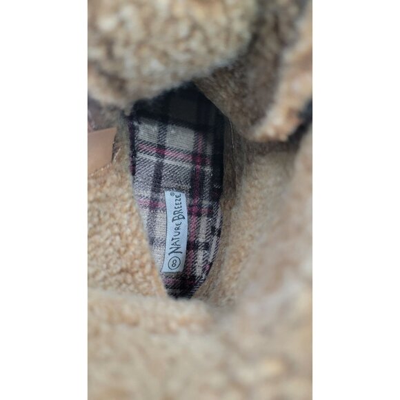 Nature Breeze Duck Boots Leopard Print Waterproof Faux Fur Rubber Sole Womens 8 - Picture 8 of 10